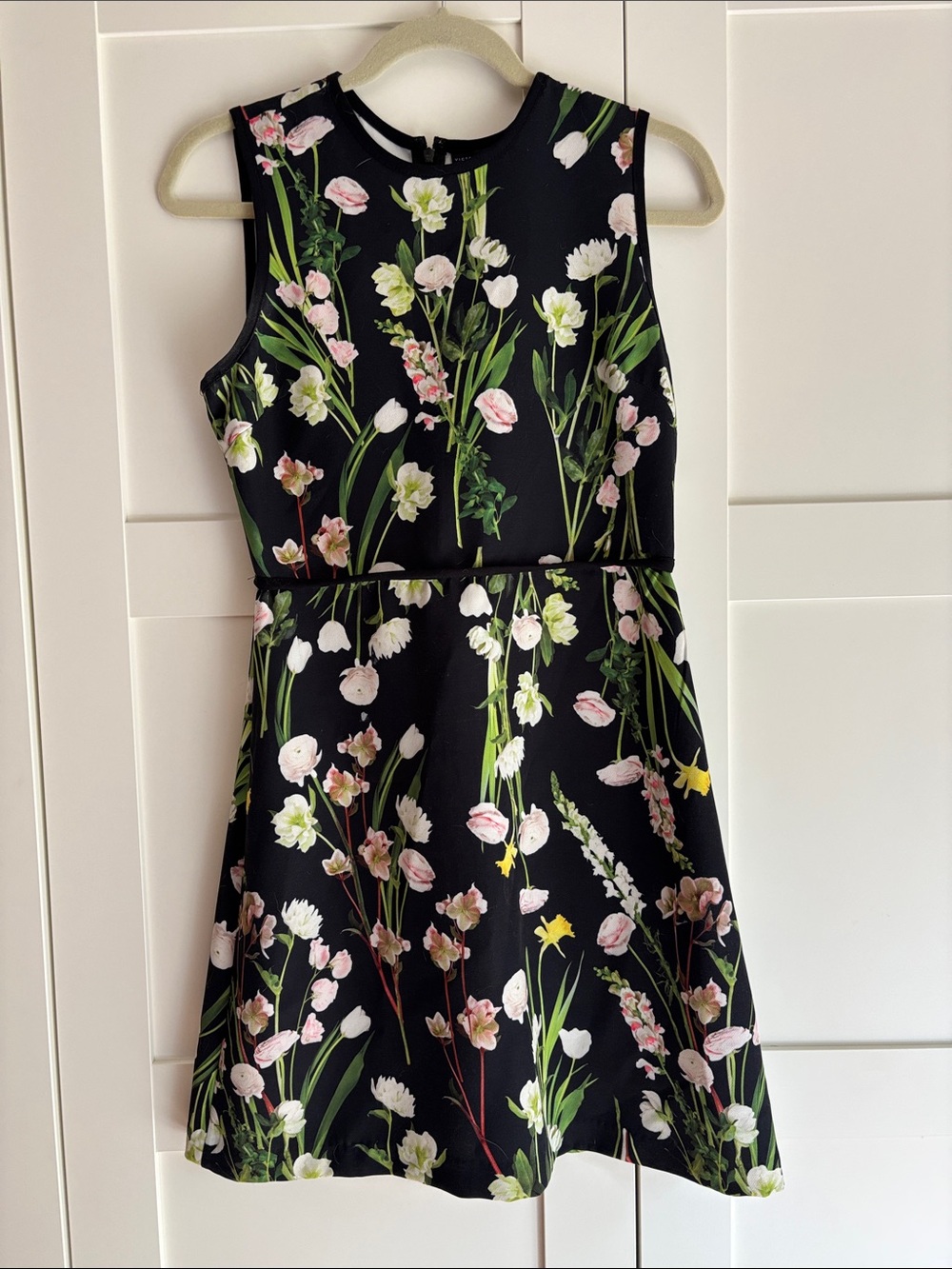 Victoria Beckham for Target Black Floral Sleeveless Girls Dress